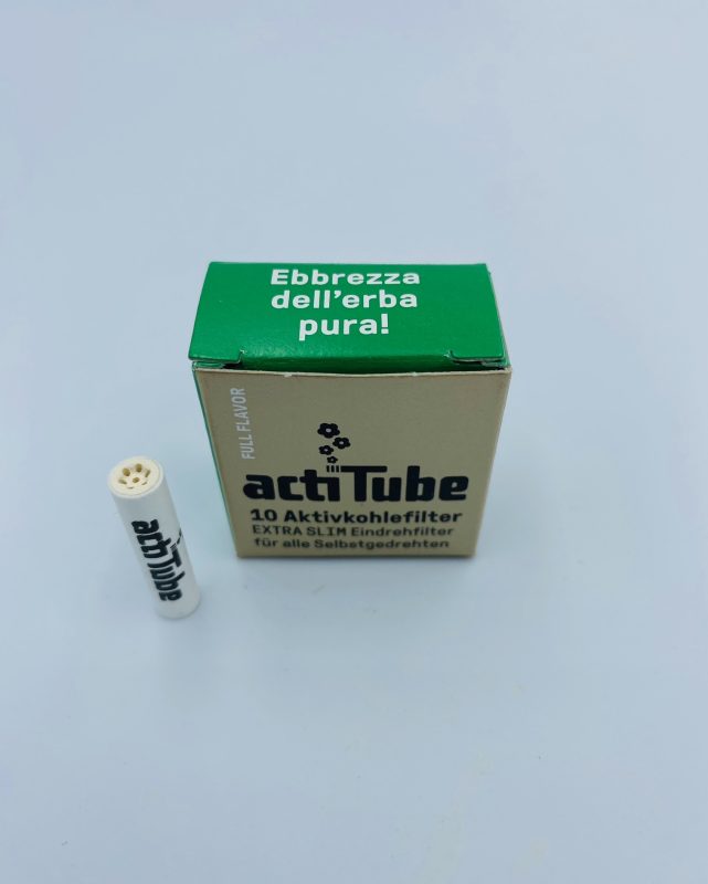 ActiTube - Φίλτρα άνθρακα Extra Slim 6mm - 10τμχ 